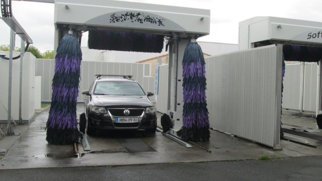 écran acoustique station de lavage auto