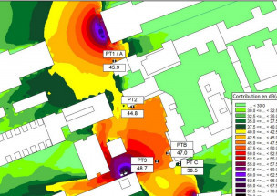 Modélisation acoustique Cadnaa étude environnementale ICPE