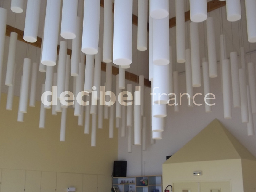 Cylindres acoustissimo® dans une salle de détente pour enfants