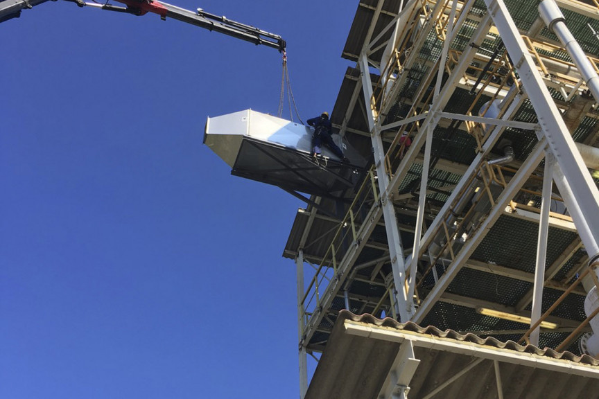 Silencieux dissipatif Inox en environnement complexe