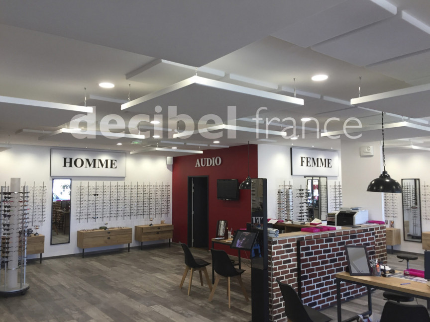 Correction acoustique d’un magasin d’optique en région occitanie