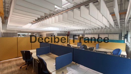Traitement acoustique d'un Open space en milieu industriel à Limours en Ile-de-France