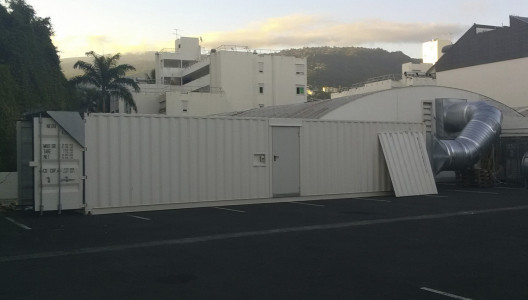 Traitement de l'air par container aménagé en milieu hospitalier