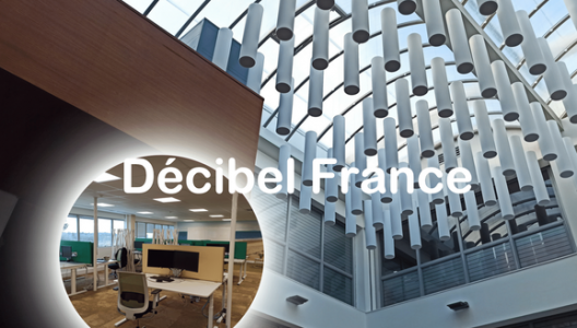 Traitement acoustique du hall d’entrée et des bureaux open space d’une société d’assurance mutuelle