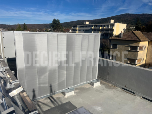 Traitement acoustique d'un magasin en construction