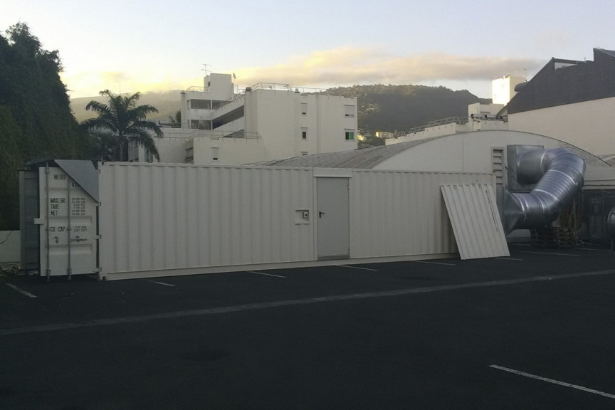 Traitement de l'air par container aménagé en milieu hospitalier