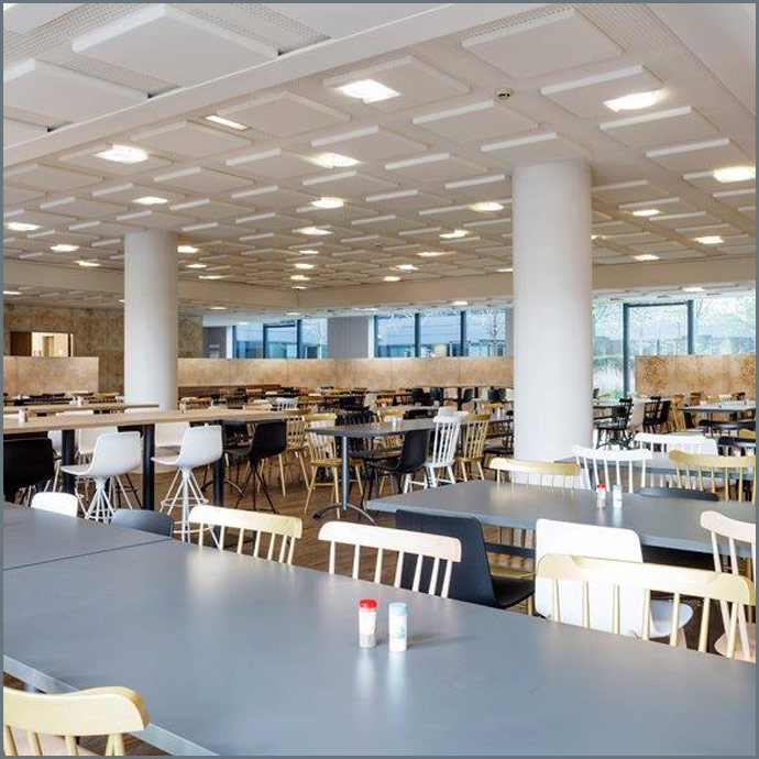 Confort acoustique en restaurant d'entreprise